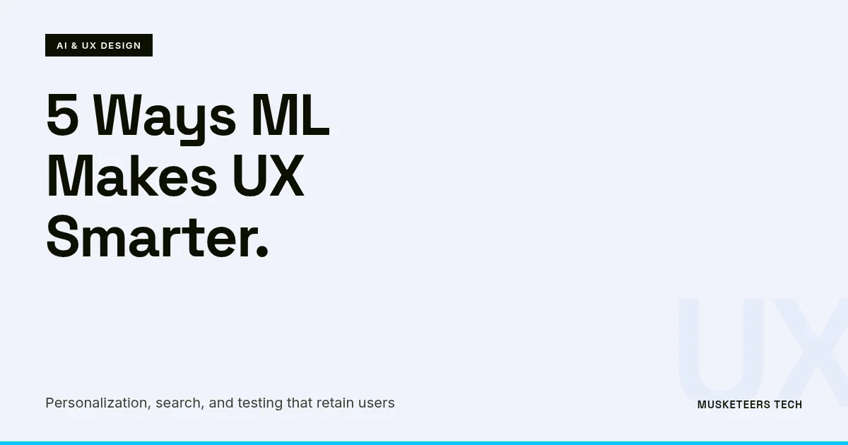 Image related to 5 ways machine learning improves ux