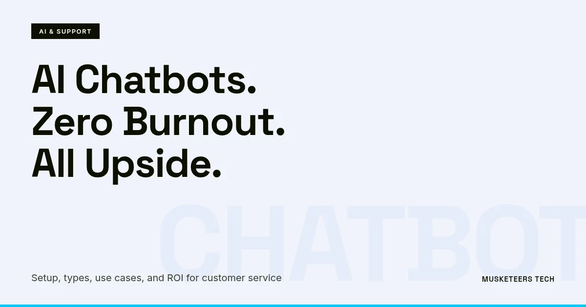 Image related to ai chatbot for customer service: setup, types & roi