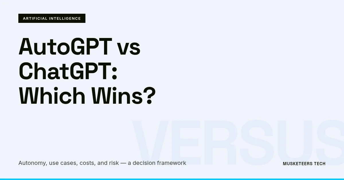 About autogpt vs chatgpt: differences, use cases, risks