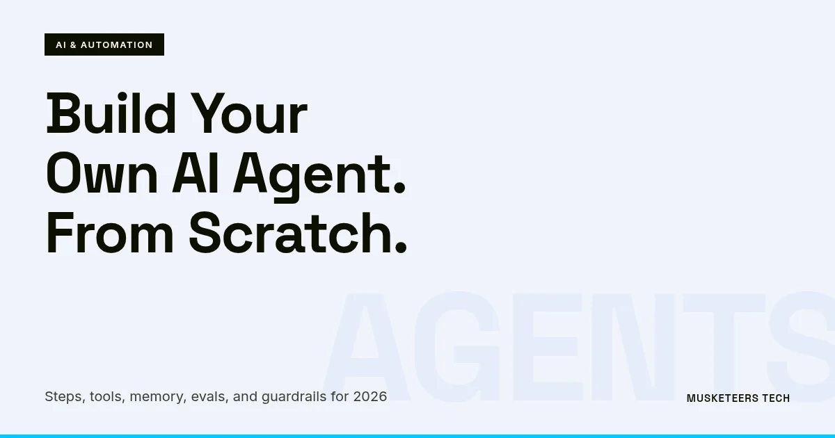 Image related to how to build your own ai agent: a complete guide to autonomous workflow automation in 2026