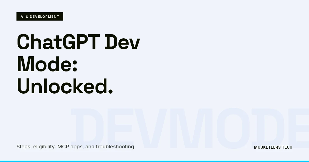 Image related to how to enable chatgpt developer mode: complete guide (2026)