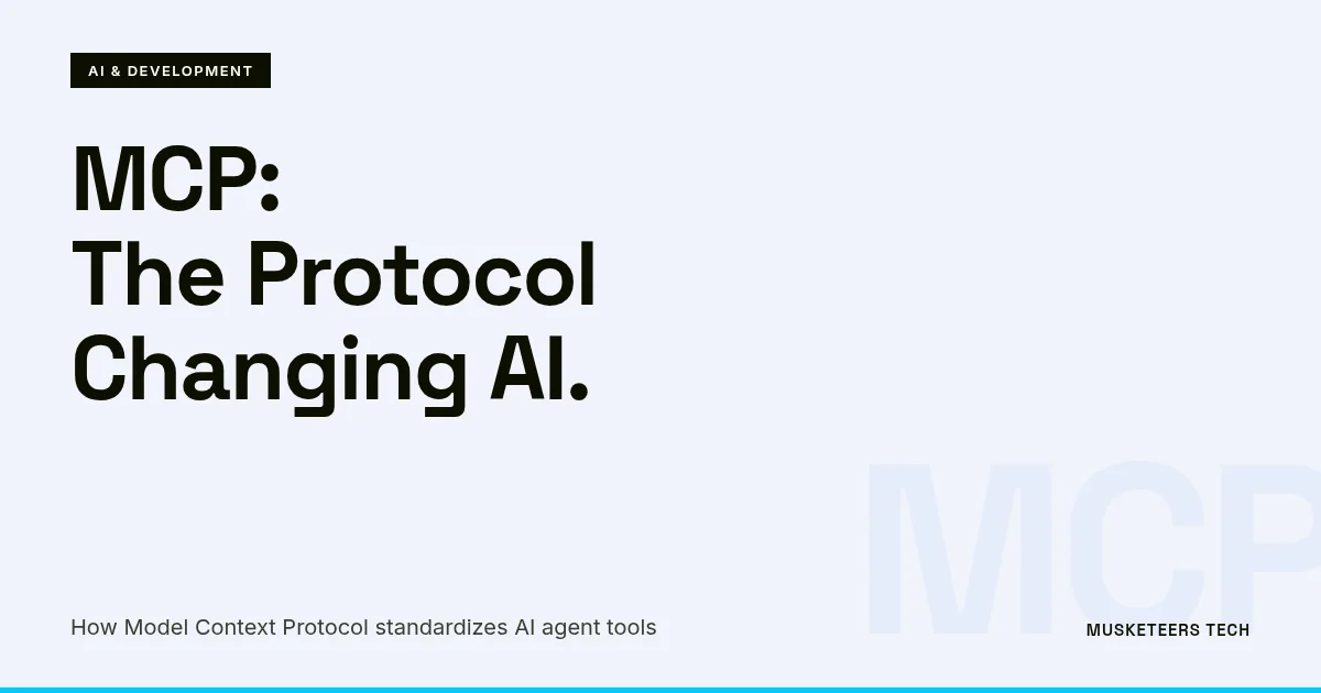 Image related to mcp (model context protocol) explained: how it's changing ai agent development forever