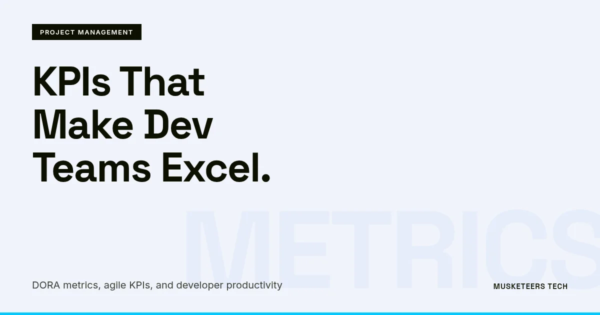 Image related to essential software development kpis for development teams to excel in project