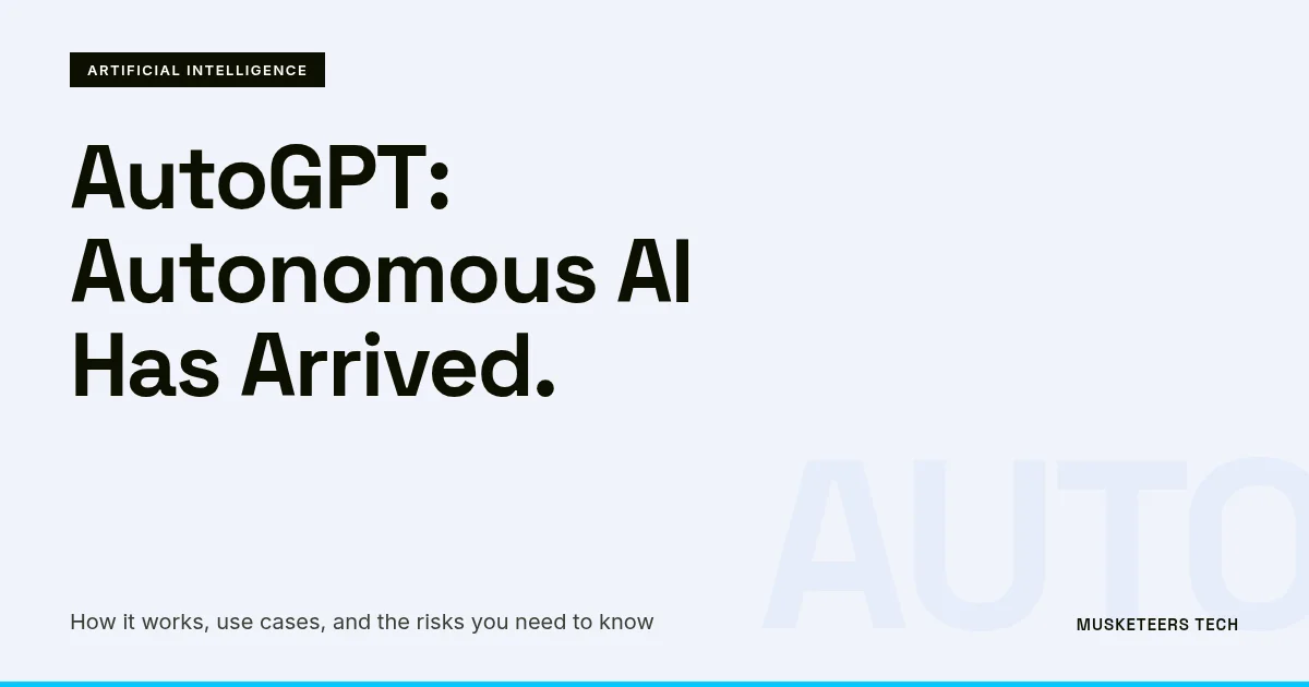 Image related to what is autogpt? how it works, use cases & risks